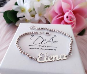 bracciale nome sfere